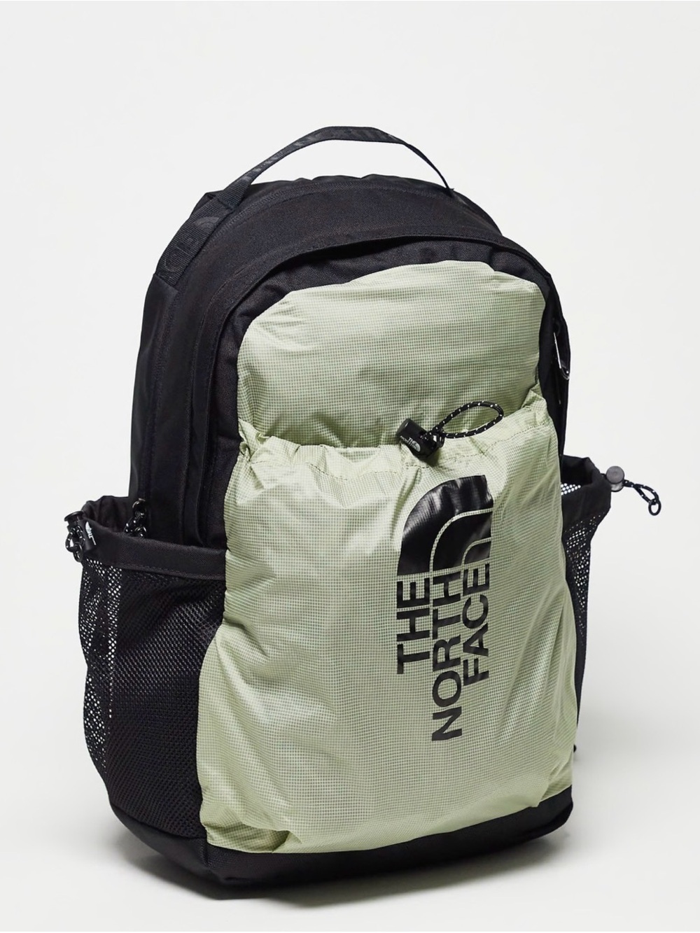 The North Face Bozer III backpack in black/green
